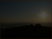 志賀草津高原からの朝日